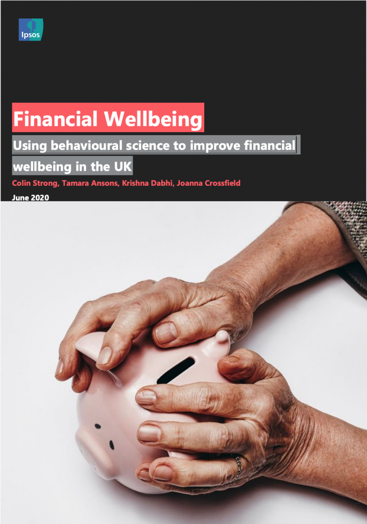 Report cover: Using behavioural science to improve financial wellbeing in the UK