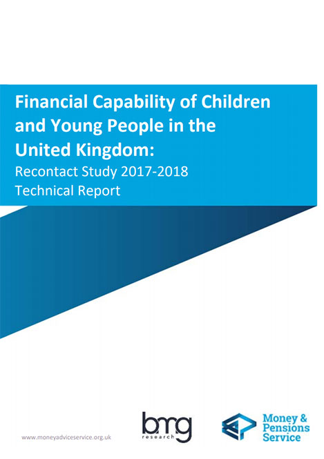 Image of report on how families teach children about money
