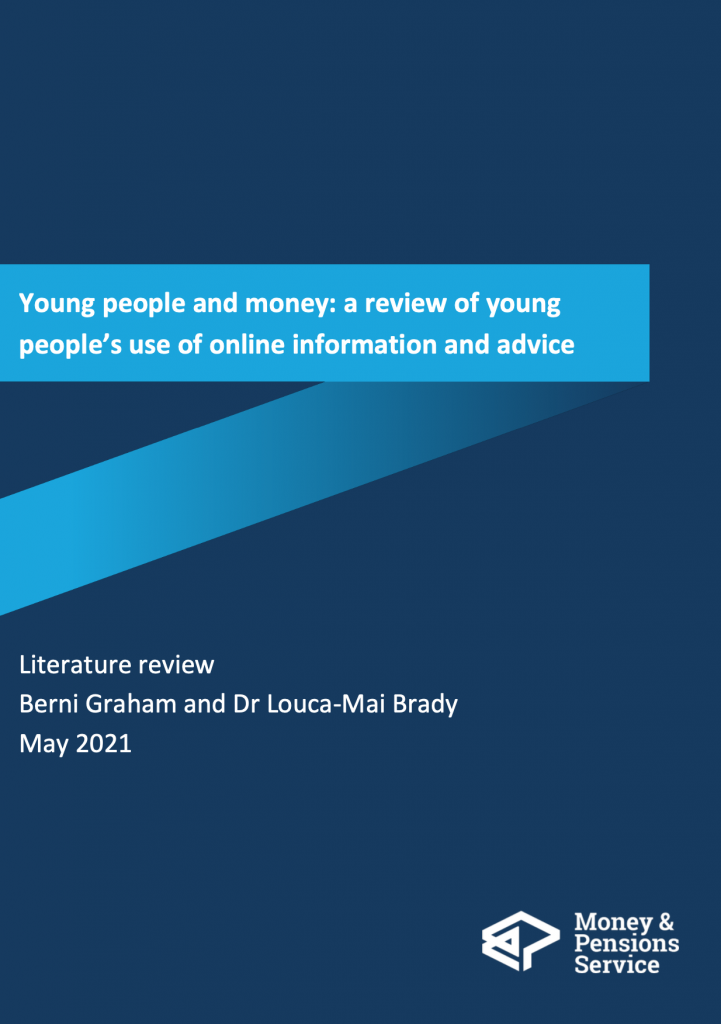 Young people and Money literature review cover image