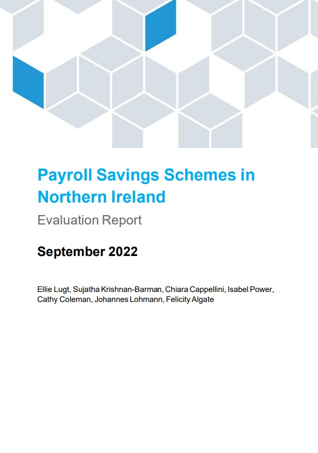 Front cover of Payroll Savings Schemes in Northern Ireland: Evaluation report